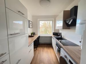 Kuchyň nebo kuchyňský kout v ubytování 3 Zimmer - city -Parkplatz - MalliBase Apartments + 6 fotografií