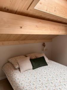 Postel nebo postele na pokoji v ubytování Le Mélèze, chaleureux appartement 4pers près de Genève & Annecy