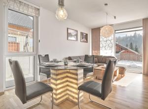Χώρος καθιστικού στο Apartment Kumitzblick