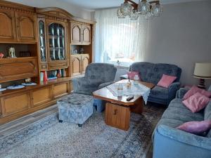Posezení v ubytování Ferienhaus Voß