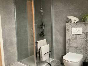 Koupelna v ubytování B&B Schaliëndak