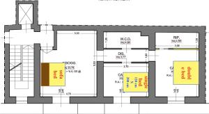 The floor plan of Sol&Luna 1909 Tourist Location in Old Town