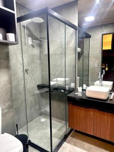 Koupelna v ubytování Apartamento Beira Mar NEW TIME 1014