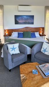 Istumisnurk majutusasutuses View With A Room NZ - Boutique Beachfront Accommodation on the Great Coast Road