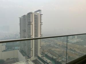 a view from the top of a tall building at Atithi Dream Studios in Gurgaon