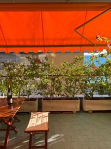 Балкон или терраса в Tre Ponti Beach Apartment - Terrazzo vista Mare