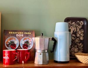 Set per la preparazione di tè e caffè presso Best location ! Apt privado 2 hab con AC Completamente equipado en Asuncion