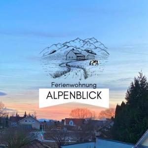 a collage of two pictures of a house and a house at Ferienwohnung Alpenblick in Pürgen