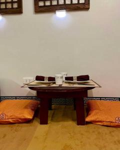 Posezení v ubytování Kim's Hanok Korean Suite