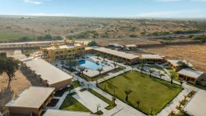 an aerial view of a large house with a yard at Sterling Rudraksh Jaisalmer in Jaisalmer