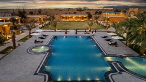 an overhead view of a pool at a resort at Sterling Rudraksh Jaisalmer in Jaisalmer