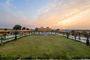 a view of the campus at sunset at Sterling Rudraksh Jaisalmer in Jaisalmer