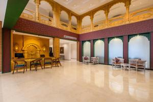 a large room with a table and chairs at Sterling Rudraksh Jaisalmer in Jaisalmer