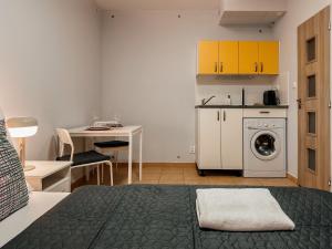 Kuchyň nebo kuchyňský kout v ubytování ELSO apartments