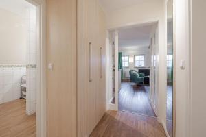 Postel nebo postele na pokoji v ubytování FEWO Ringelblume