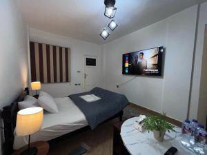 TV a/nebo společenská místnost v ubytování Niche Room Near To Airport, Nasr City