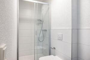 Koupelna v ubytování Haus Fuldablick