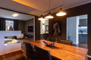 Nhà bếp/bếp nhỏ tại Mokka Suite Design in Neumünster