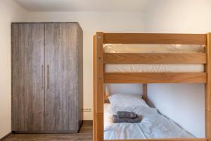 Postel nebo postele na pokoji v ubytování Haus Fuldablick