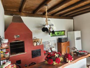 Køkken eller tekøkken på Chalé manacá da Serra + 11 billeder