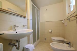 Koupelna v ubytování B&B Ortensia