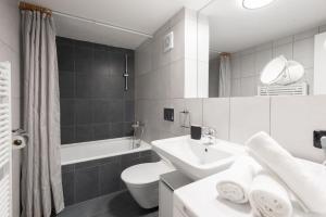 Koupelna v ubytování Modern loft-apartments in Prague
