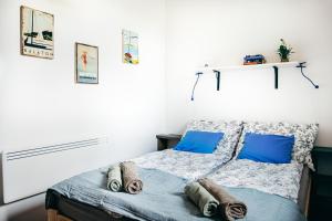 Postel nebo postele na pokoji v ubytování TÉGED VÁRTALaK