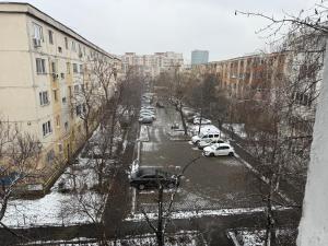 クラヨーヴァにあるStudio Ciupercăの雪車の街路
