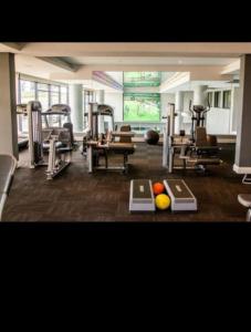 Centrul de fitness și/sau facilități de fitness de la Cosy Urban Park Accommodation K005
