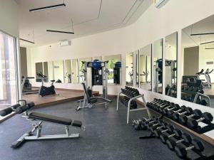 Fitness centrum a/nebo fitness zařízení v ubytování Courtyard by Marriott Puebla Las Animas