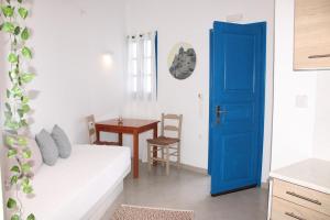 Voodi või voodid majutusasutuse Villa Solasta #2 with jacuzzi in Santorini toas