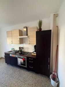 Kuchyň nebo kuchyňský kout v ubytování Chambre centre gasperich