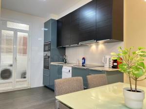 Kuchyň nebo kuchyňský kout v ubytování Apartamento Sants