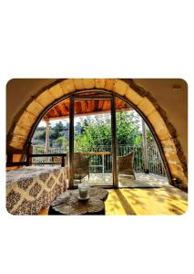 Χώρος καθιστικού στο Kourtsa villas