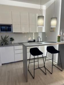 Kuchyňa alebo kuchynka v ubytovaní Exclusive Apartments Smolna