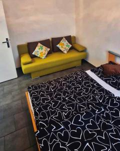 Postel nebo postele na pokoji v ubytování Apartmán KK