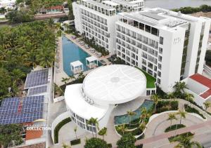 an overhead view of a building with a pool at Residence by Mio Nuevo Vallarta 103-C in Nuevo Vallarta
