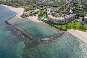 an aerial view of a resort on the beach at Menehune Shores 606 in Kihei