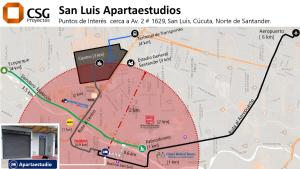 a map of the ces san ignacio attractions at San Luis Apartamento 302 Cúcuta in Cúcuta