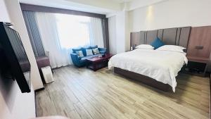 Voodi või voodid majutusasutuse Bestway Hotel Xi'an toas