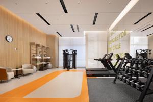 Pusat kebugaran dan/atau fasilitas kebugaran di Home2 Suite by Hilton Kunming Xishan