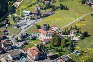 Letecký snímek ubytování Hotel Antines