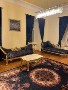 Χώρος καθιστικού στο Märchenhafte Schloss-Suite Gräfin Silvia Theresia