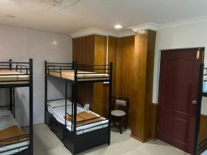 Kuchyň nebo kuchyňský kout v ubytování Hotel RJ INN