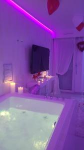 TV o dispositivi per l'intrattenimento presso Love room à 30 mn des plages et de Vannes