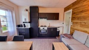 Kuchyň nebo kuchyňský kout v ubytování F2* * * 80M DU LAC avec vue+terrasse+proche centre