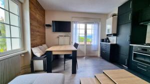 Kuchyň nebo kuchyňský kout v ubytování F2* * * 80M DU LAC avec vue+terrasse+proche centre + 12 fotografií