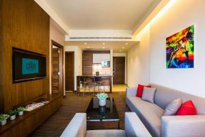 Χώρος καθιστικού στο Citea Apart Hotel