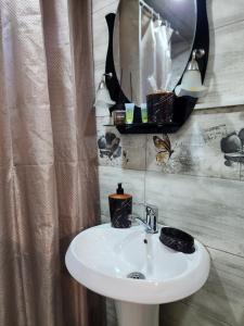 Koupelna v ubytování Hotel bereka