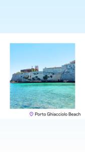 a view of the ocean from a beach at Paradise Sea Terrace in Monopoli